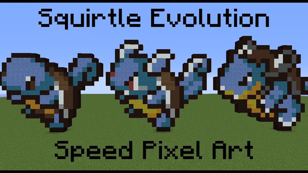 Squirtle Evolution Speed Pixel Art Youtube Squirtle Evolution Speed Pixel Art Youtube