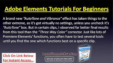 Adobe Premiere Elements 10 Video Tutorial - Part Two