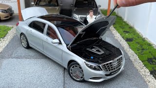 1:18 Mercedes-Maybach X222 S600 V12 2015, silver - Autoart [Unboxing]