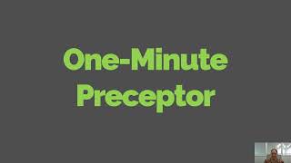 One Minute Preceptor