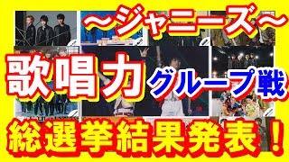 【ジャニーズ】ランキング！グループ歌唱力総選挙結果発表。個人戦覇者・堂本剛がKinKiで