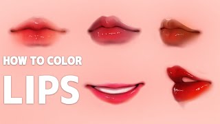 🍓How I Color Strawberry Lips In Ibis paint x