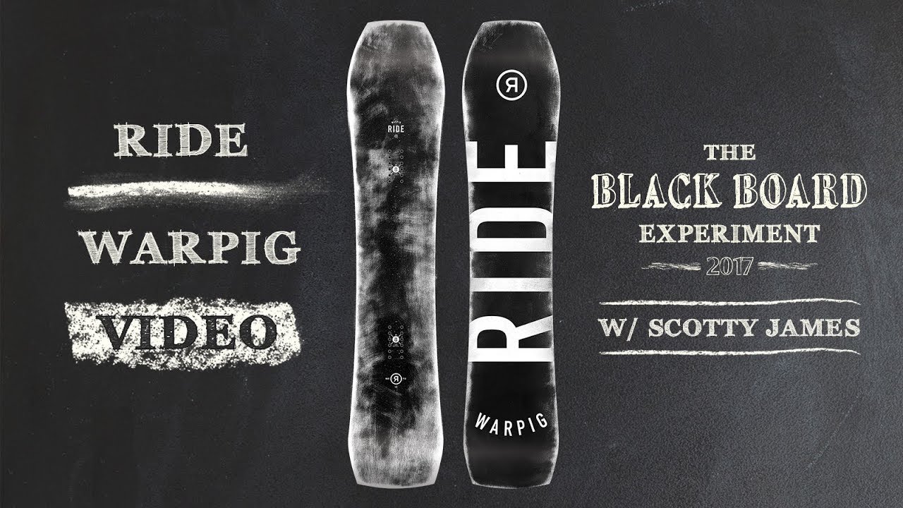 2018 Ride Warpig Snowboard Review - Blackboard Experiment with