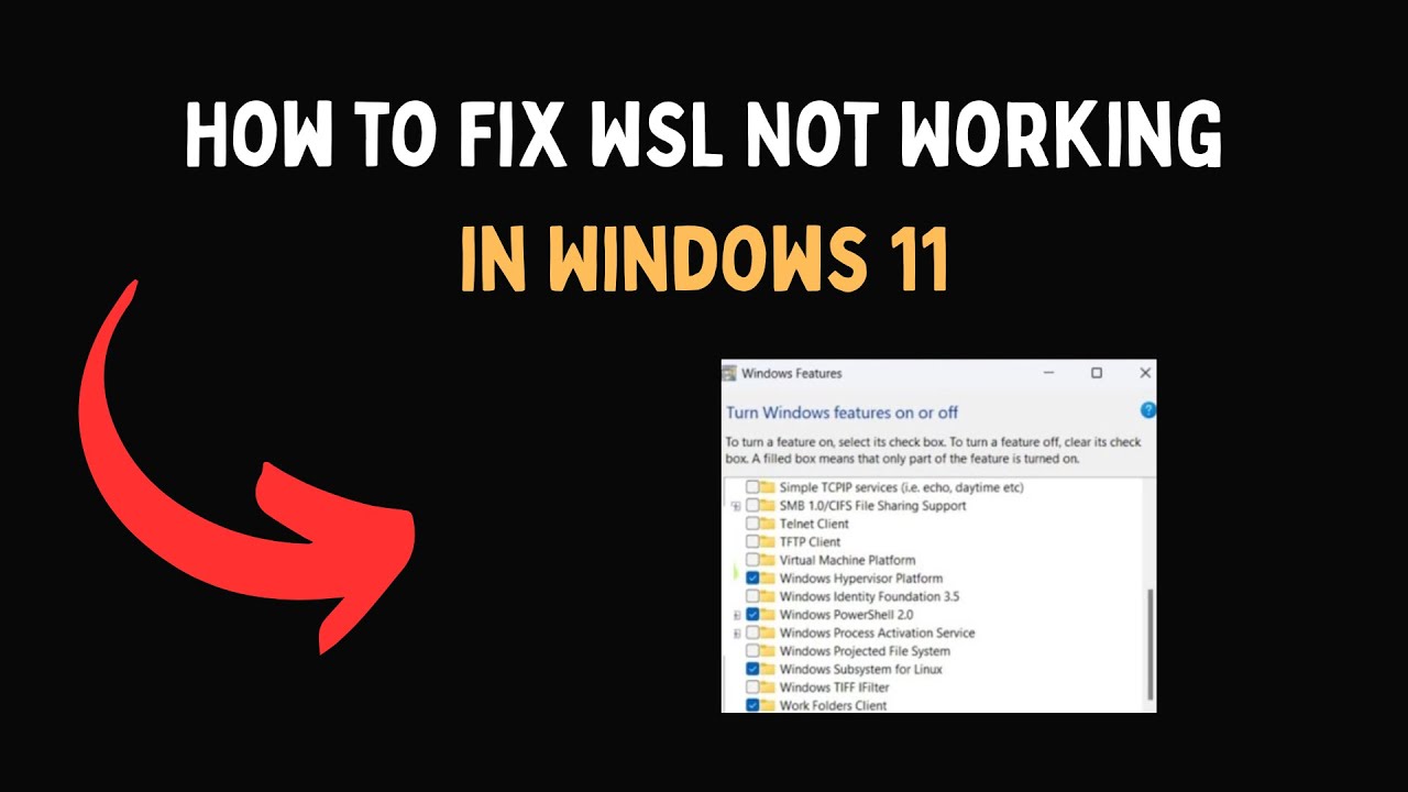 How to Fix WSL Not Working in Windows 11 - YouTube