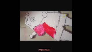 Shin Chan On Thermocol Sheet