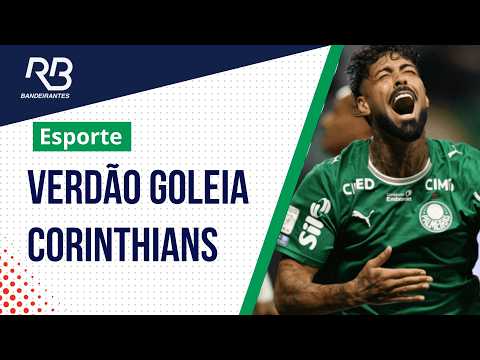 Palmeiras goleia Corinthians por 4 a 1 e piora crise no rival