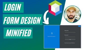 Apache Netbeans Login Form Design Minified Version | Java Login UI/UX