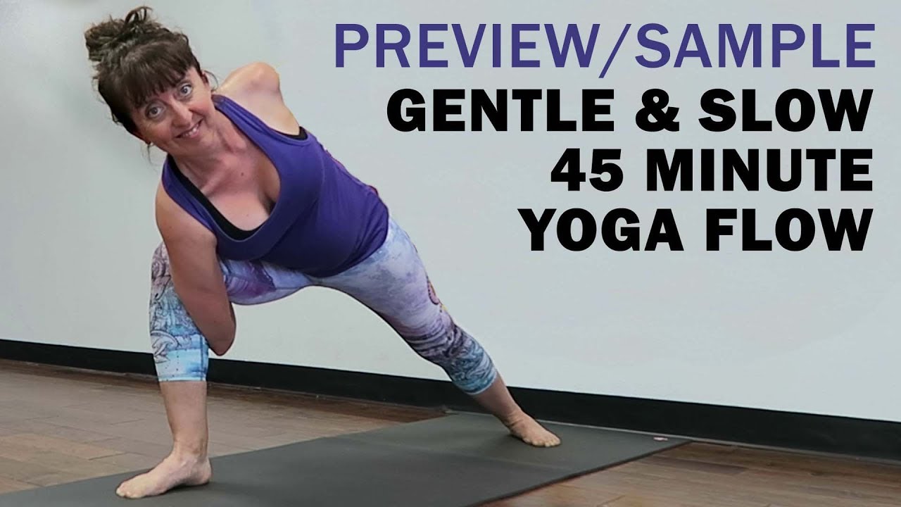 Preview 45 minute slow yoga flow YouTube