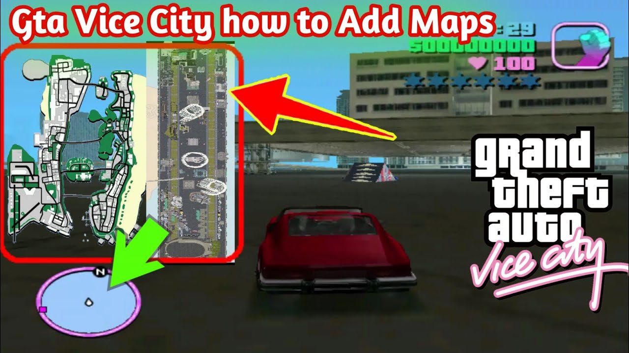 Gta V Mod How To Install Gta Vice City Map In Gta 5 New GTA V Map But