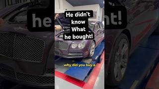 He didn’t know! But it was a great choice! #autorepair #bentley #mechanic