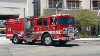 LAFD Engine 39 Responding