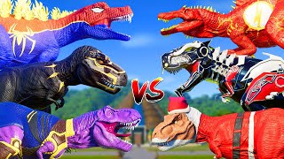 All Dinosaurs Fighting TRex & IRex Green Dinosaur Indominus Rex Color Pack Jurassic World Evolution