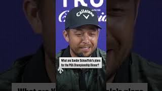 Xander Schauffele on gifting cigars at the PGA Championship Dinner 😂 #shorts