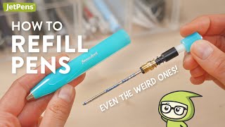 Don't THROW AWAY Your Pens! How to refill pens...including the weird ones ✨🖊🤔