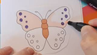 Beautiful Butterfly Coloring Pages | Butterfly Coloring  for Kids 🦋🎨