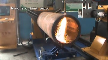 5 axis CNC round pipe cutting show