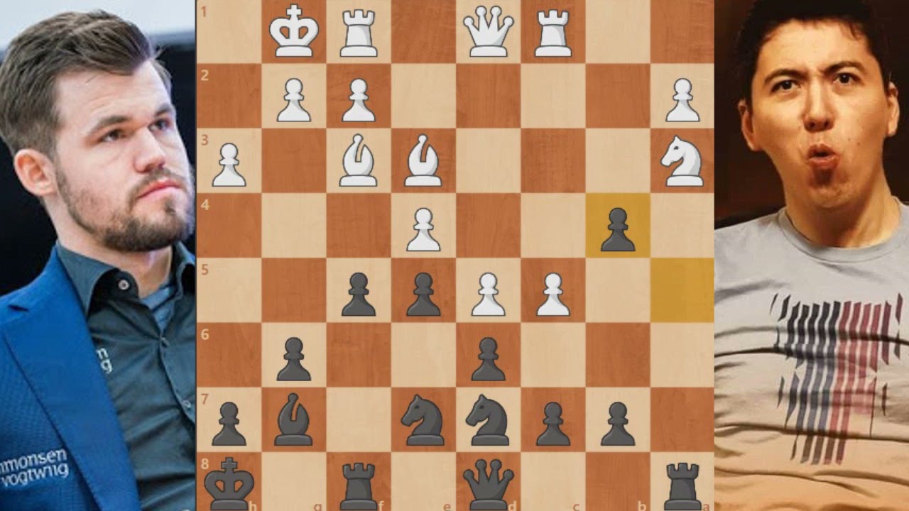 Magnus Carlsen — Eric Hansen Pirc Defense, Classical, Quiet, Parma Defense