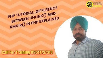 PHP Tutorial: Difference Between unlink() and rmdir() in PHP Explained