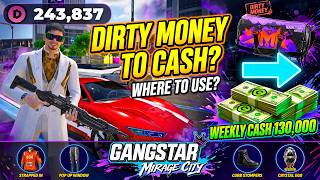 Gangstar Mirage City | DIRTY MONEY To CASH | Where to use Dirty Money | Guide Video screenshot 4
