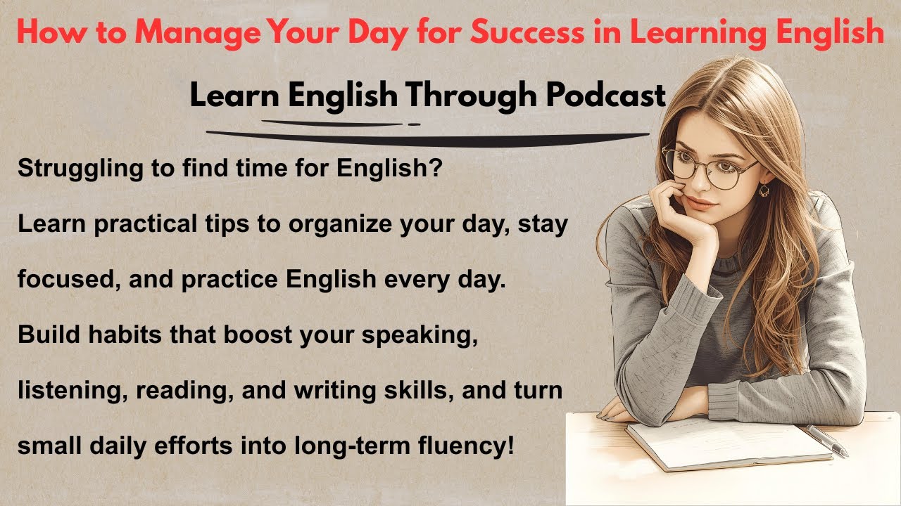 How to Manage Your Day for Success in Learning English | Learn English ...