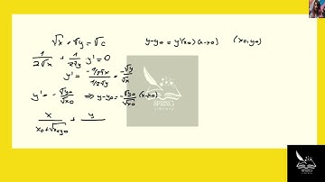 [Math] Show that the sum of the   and   intercepts of any tangent line to the curve   is equal to