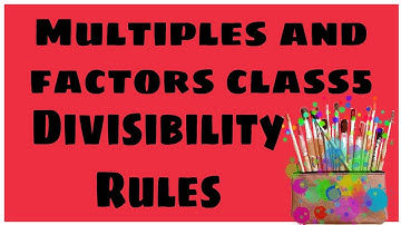 Multiples and factors class5|New trends in mathematics class5|Evergreen mathematics class5..,
