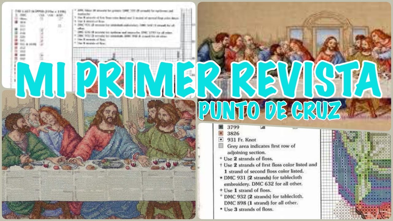 Flosstube 95: MI PRIMER REVISTA EN PUNTO DE CRUZ| COMO LEERLA?- HEYBRUJILLIZA