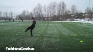 Soccer Warm up - Frankenstein Kicks