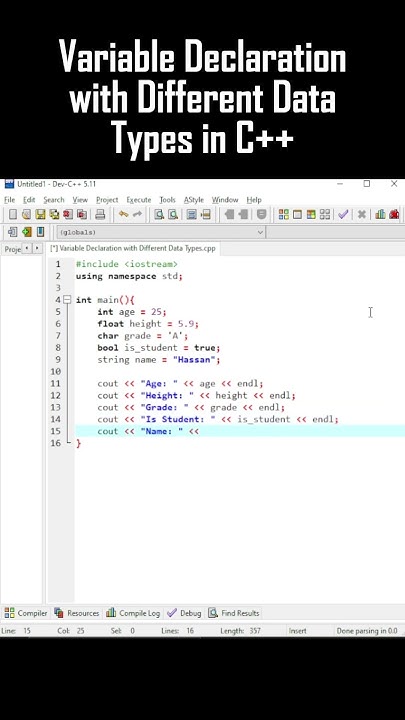 💻 Master C++ basics! Learn how to declare variables with different data ...