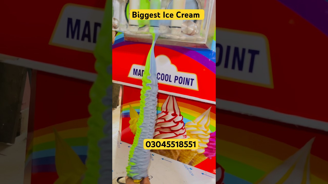 Industrial Ice Cream Machine Test — So Satisfying 