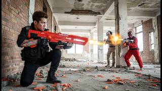 LTT Nerf Mod : Hero SWAT Recovers Military Data From Crimson Mask Cartel Nerf Guns Crime screenshot 5