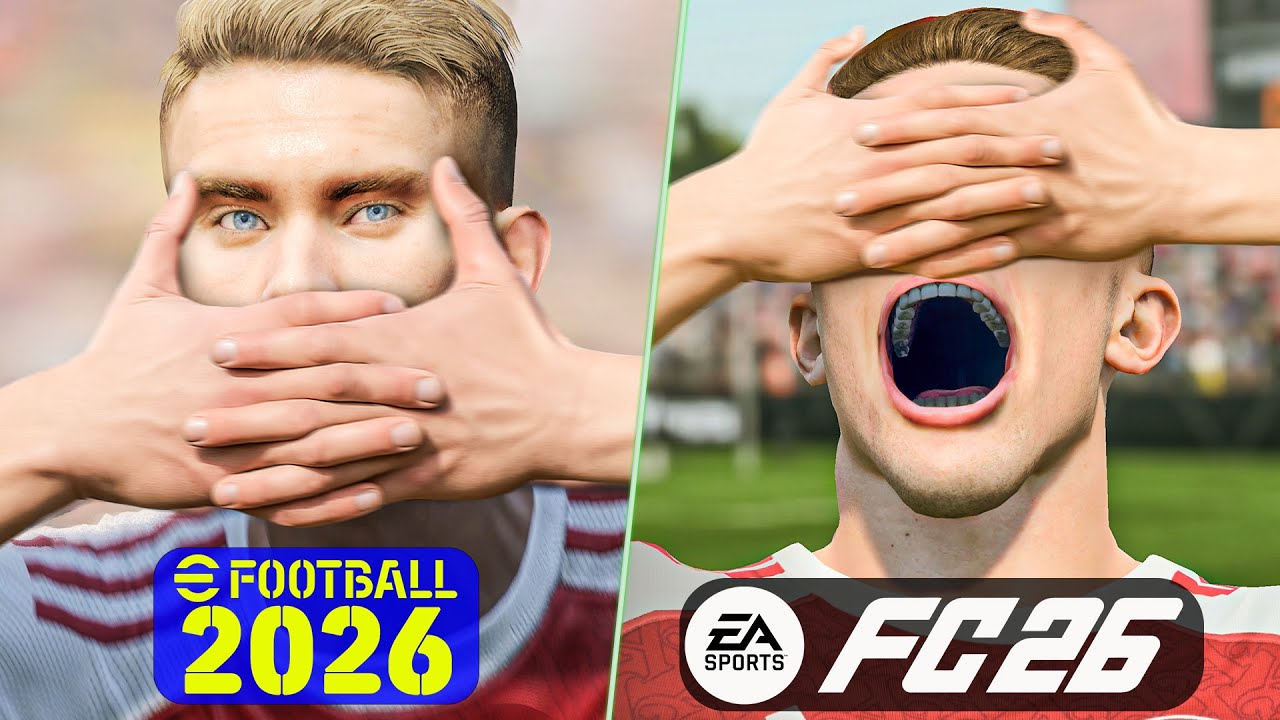 EA Sports FC 26 vs eFootball 2026 | Full Comparison (Graphics, Gameplay, Physics)