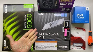 intel Core i5 14400F msi PRO B760M-A WIFI PALIT RTX5060 RGB Gaming PC Build