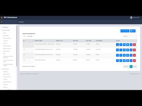 B4J E-Commerce - Products Information