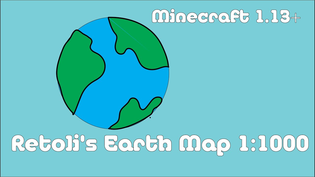 Earth Map 1:1000 Scale (1.12.2 - 1.16) Minecraft Map