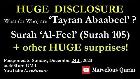 YT168 What (or Who) are Tayran Abaabeel? Surah Al-Feel #105. Other Huge Disclosures - DayDayNews