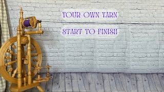 How to Spin Your Own Yarn, for Absolute Beginners; Using A Drop Spindle or Spinning Wheel by Ash L G 7,885 views 9 months ago 44 minutes