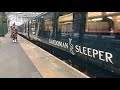 New Caledonian Sleeper train arrives into Central Station Glasgow