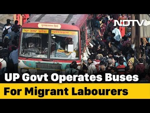 UP Government Arranges 1,000 Buses For Stranded Migrant Workers