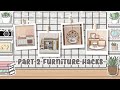 Bloxburg : 10 Simple Furniture Building Hacks | Part (2/2) | Series 19