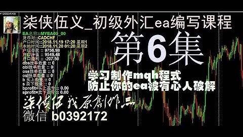 外汇_MT4EA_柒侠伍义_初级ea编写速成班课程 第6集 制作 .mqh 子程式