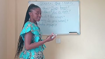 BASIC SWAHILI QUESTION PHRASES.