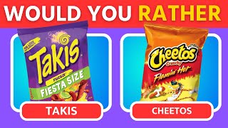 Would You Rather? Snacks & Junk Food Edition | quiz spaceman