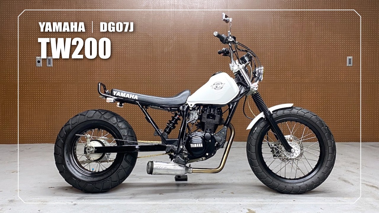 YAMAHA】TW200｜DG07J｜SUPER TRAPP製マフラー・ロングスイングアーム