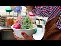 Bangkok Street Food - RAINBOW SHAVED ICE DESSERT Thailand