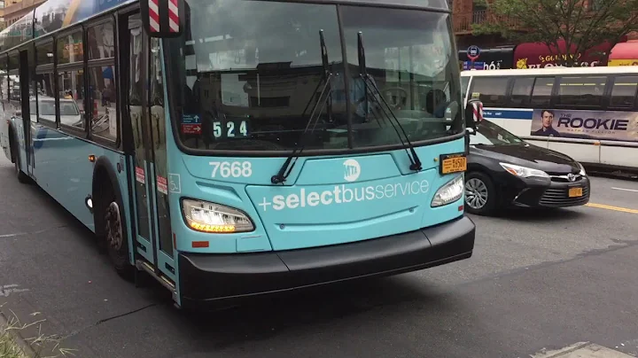 This is the new B82 SBS on the first day in Brooklyn