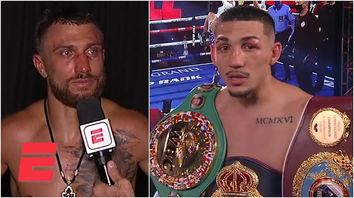 Teofimo Lopez, Vasiliy Lomachenko speak after their lightweight title fight | Top Rank Boxing