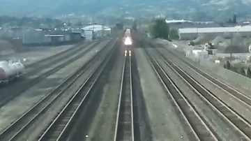 Crazy train coming through town