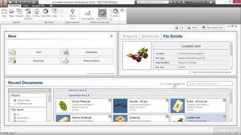 Autodesk Inventor 2016 Tutorial | Getting Started