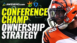 NFL DFS Ownership Report Conference Championship Daily Fantasy Football Advice Strategy